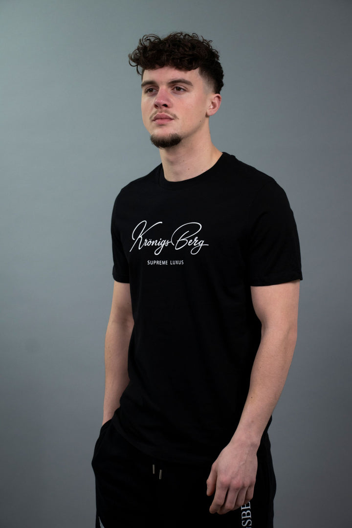 T-Shirt Zwart Design Signature
