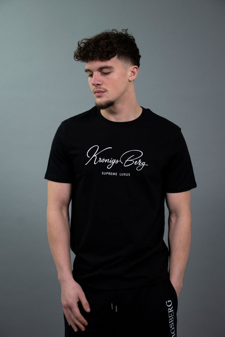 T-Shirt Zwart Design Signature