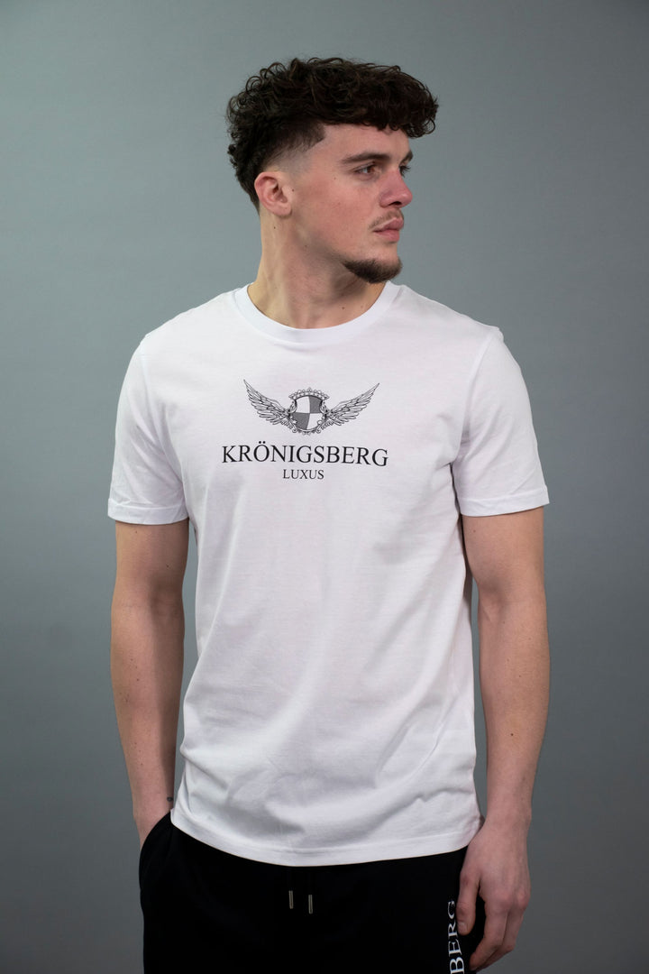 T-Shirt Flat Wit Design Chest Wings
