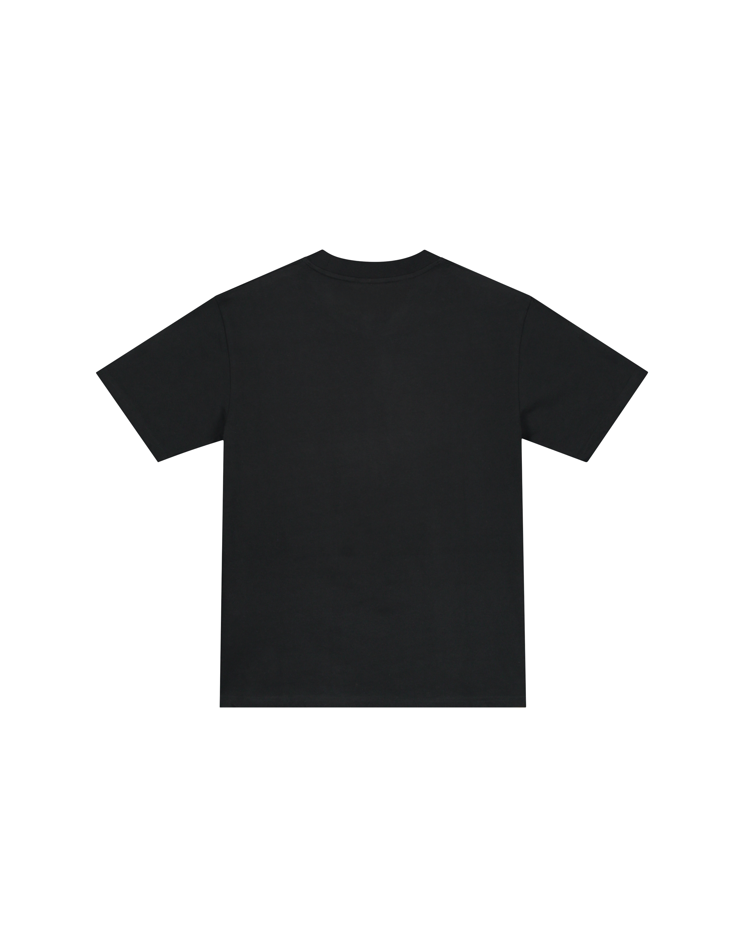 T-Shirt Zwart Design Chest Text