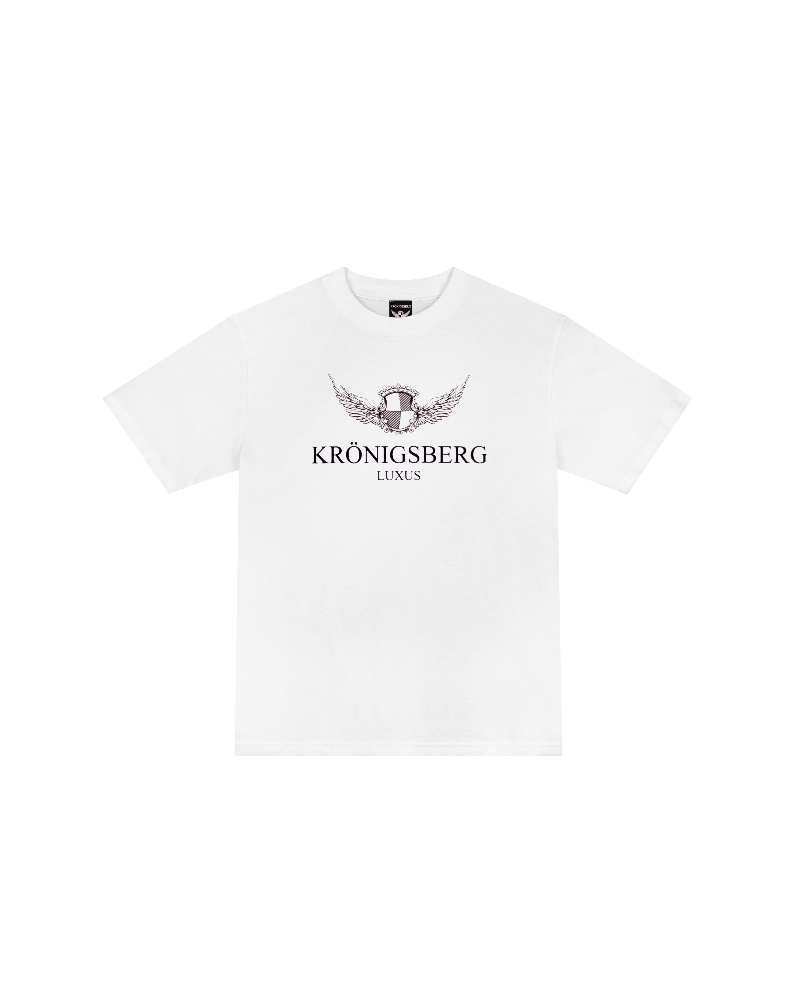 T-Shirt Flat Wit Design Chest Wings