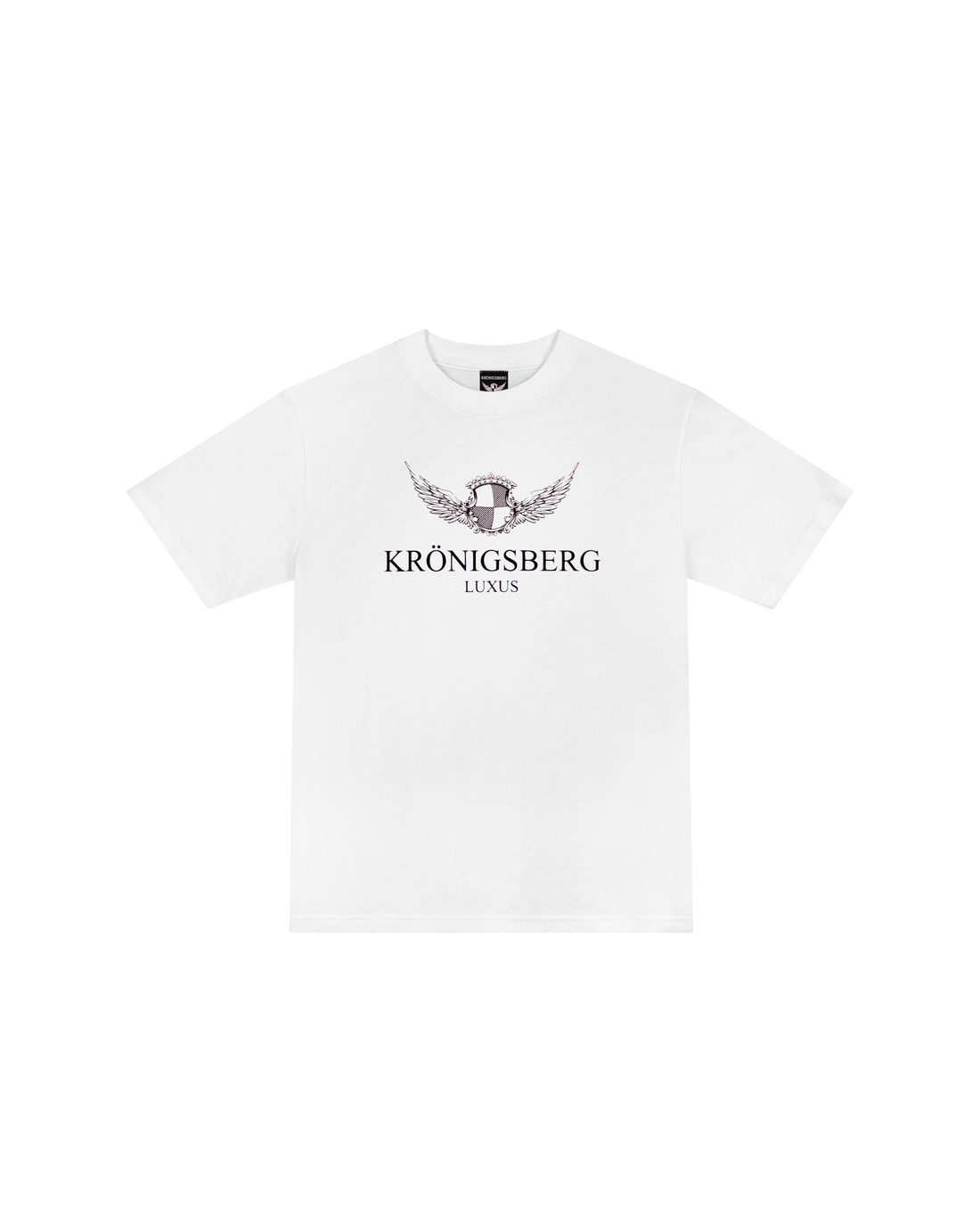 T-Shirt Flat Wit Design Chest Wings