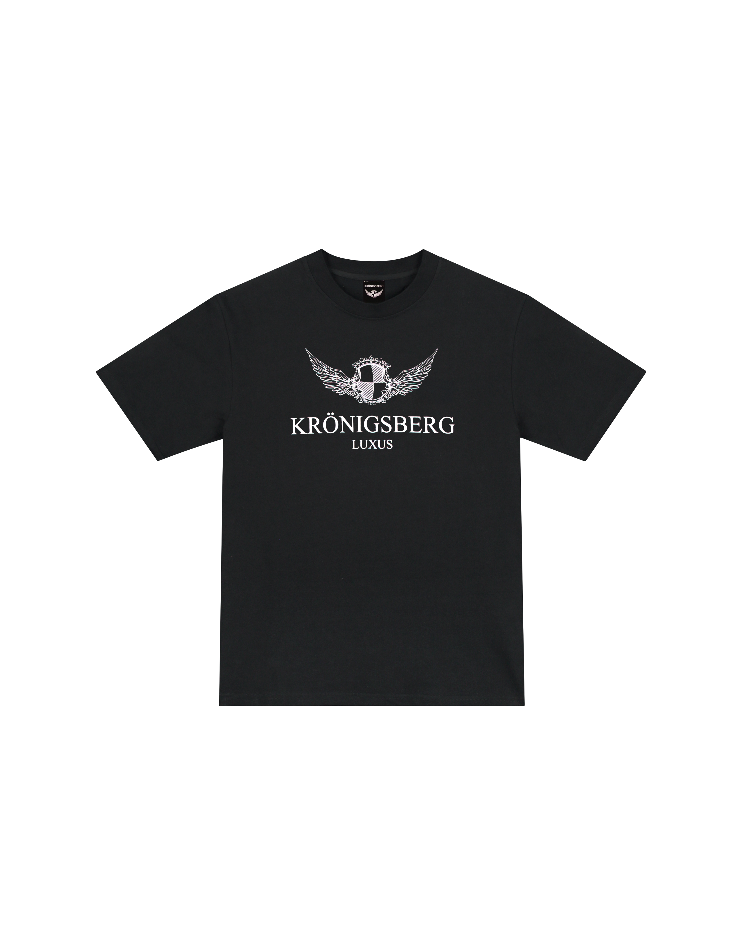 T-Shirt Zwart Design Chest Wings