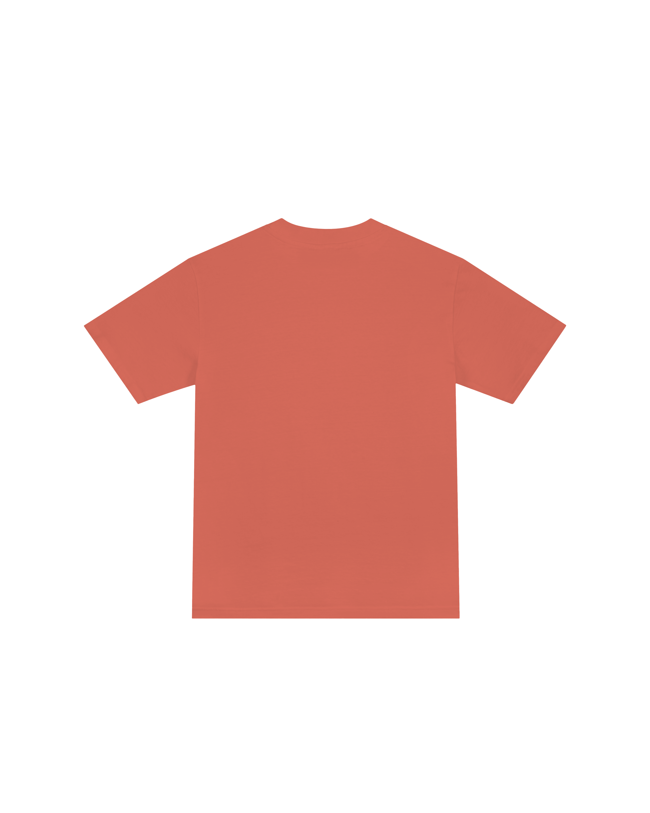 T-Shirt Flat Terracotta Design Signature