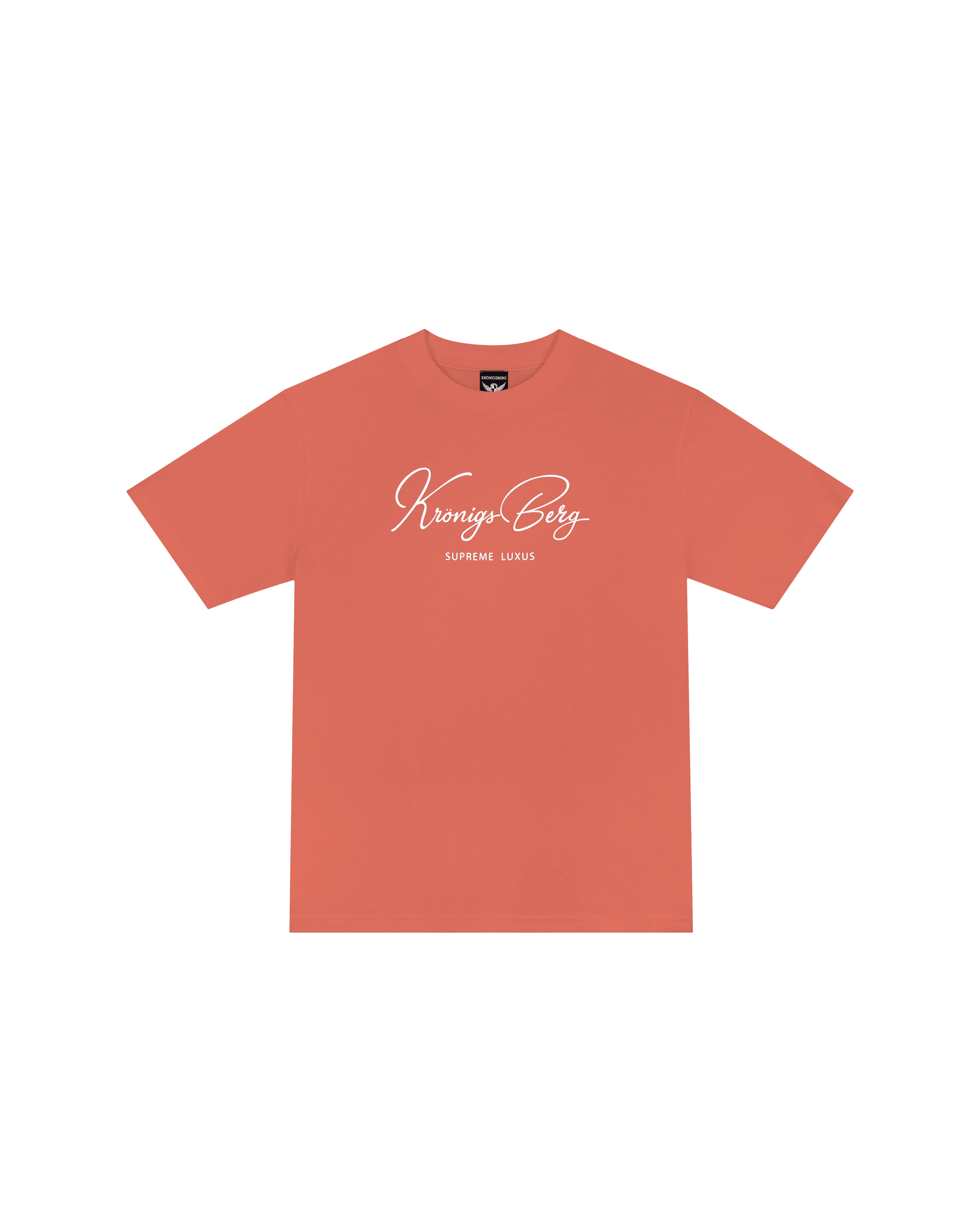 T-Shirt Flat Terracotta Design Signature